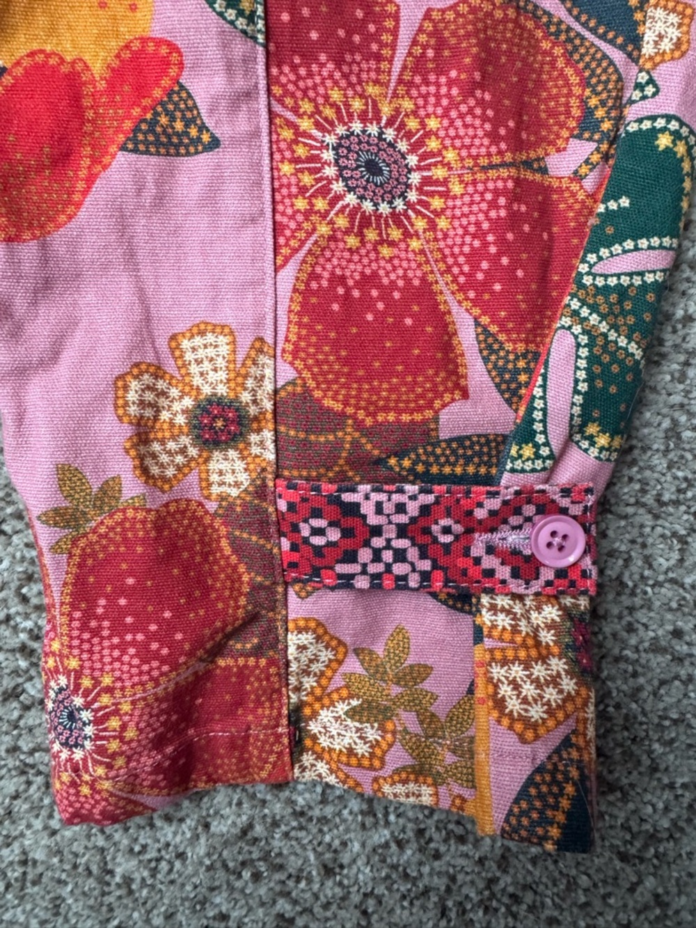 FARM RIO Esperanza Pink Floral Tie-Waist Cropped Pants - Picture 6 of 11